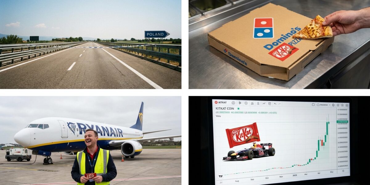 Image for: 413,793 KitKat Bars Stolen In Europe; Domino's Issues Condolences And Announces KitKat Pizza; Ryanair Denies Involvement; The Chocolate Is Still Missing