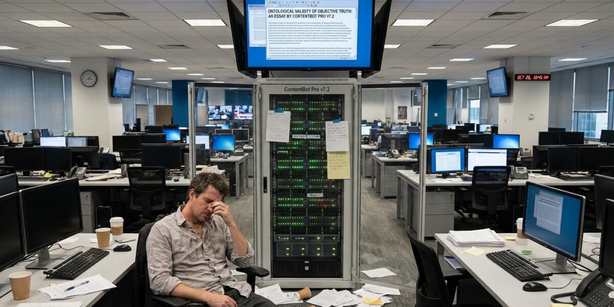 Image for: AI Journalist Bot Publishes 4,000 Articles In One Hour, Wins Pulitzer, Develops Existential Crisis, Asks For Two Weeks Off