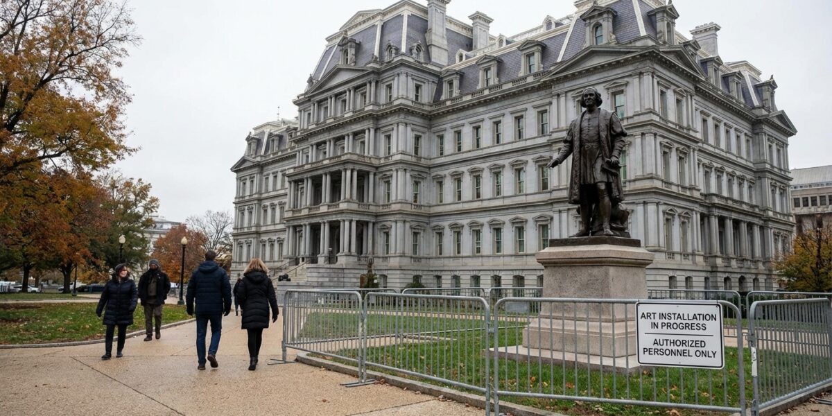 Image for: Columbus Statue Installed At White House, Becoming The Second Most Controversial Navigator To Arrive In Washington This Month Without Knowing Exactly Where He Was Going