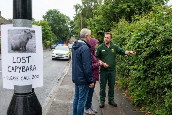 Image for: English Zoo's Escaped Capybara Was There For One Day. One Day. It Arrived Yesterday.