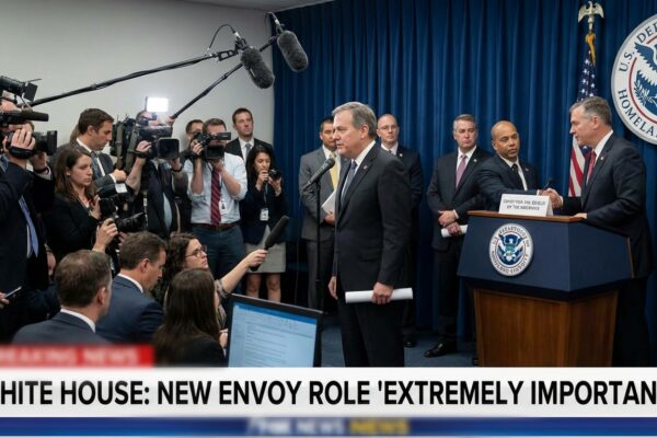 Image for: Homeland Security Secretary Reassigned To Newly Created Post With Spectacular Title Nobody Can Define, Including Her