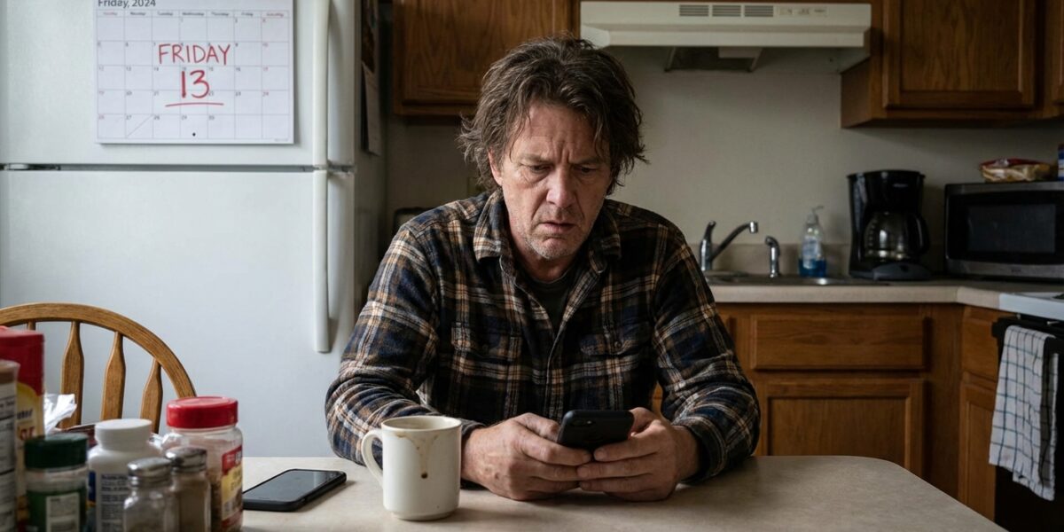 Image for: Man Refuses To Leave House On Friday The 13th, Checks News From Inside House, Does Not Feel Better