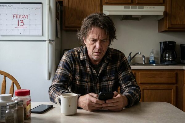 Image for: Man Refuses To Leave House On Friday The 13th, Checks News From Inside House, Does Not Feel Better