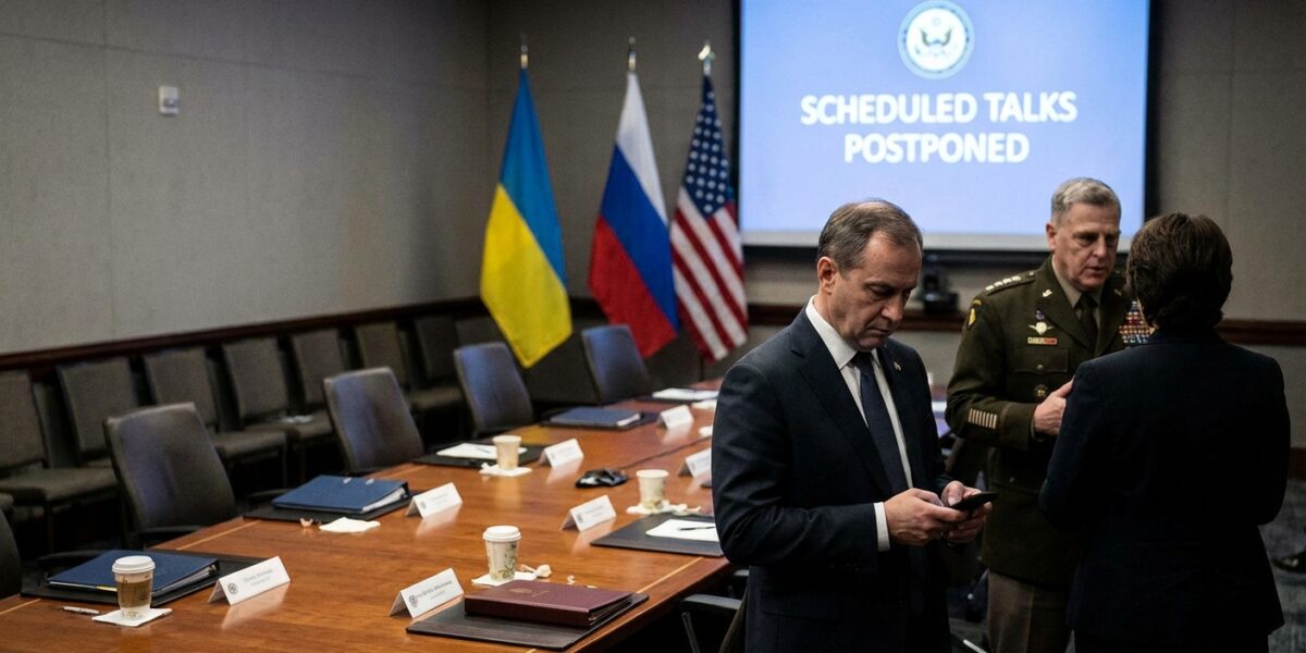 Image for: Ukraine-Russia Peace Talks Postponed Again; Negotiators Agree Only That The Table Is A Nice Shape