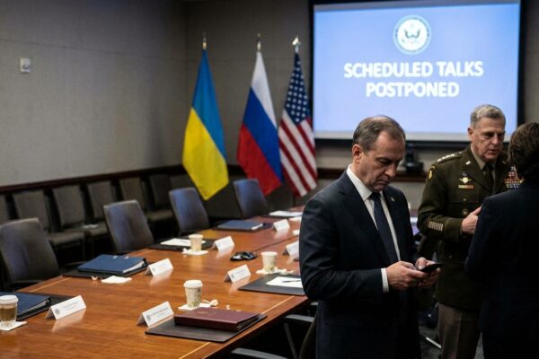 Image for: Ukraine-Russia Peace Talks Postponed Again; Negotiators Agree Only That The Table Is A Nice Shape