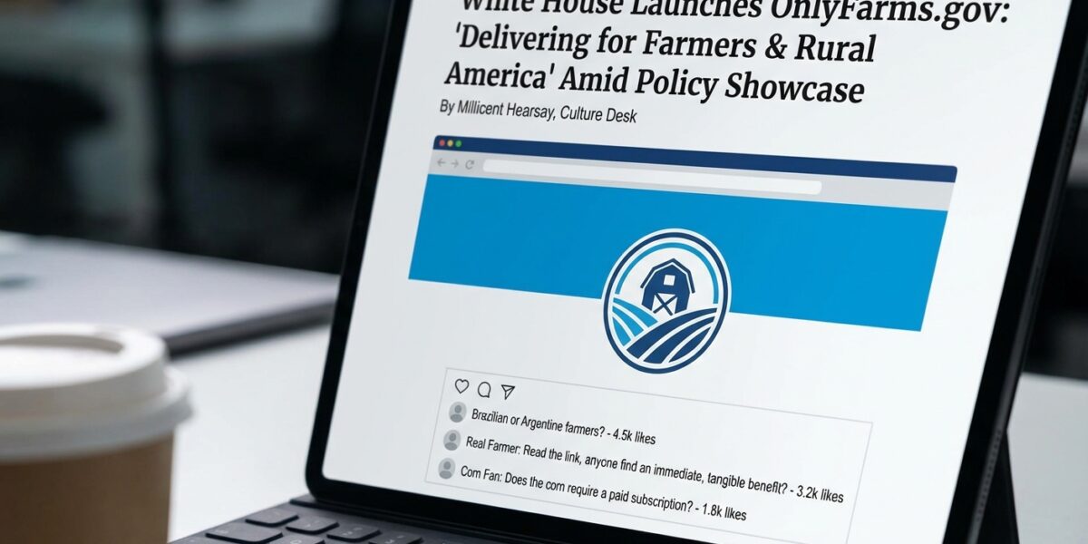 Image for: White House Launches OnlyFarms.gov, Delivering For Farmers In Ways That Immediately Raise Questions About What The White House Thinks OnlyFans Is