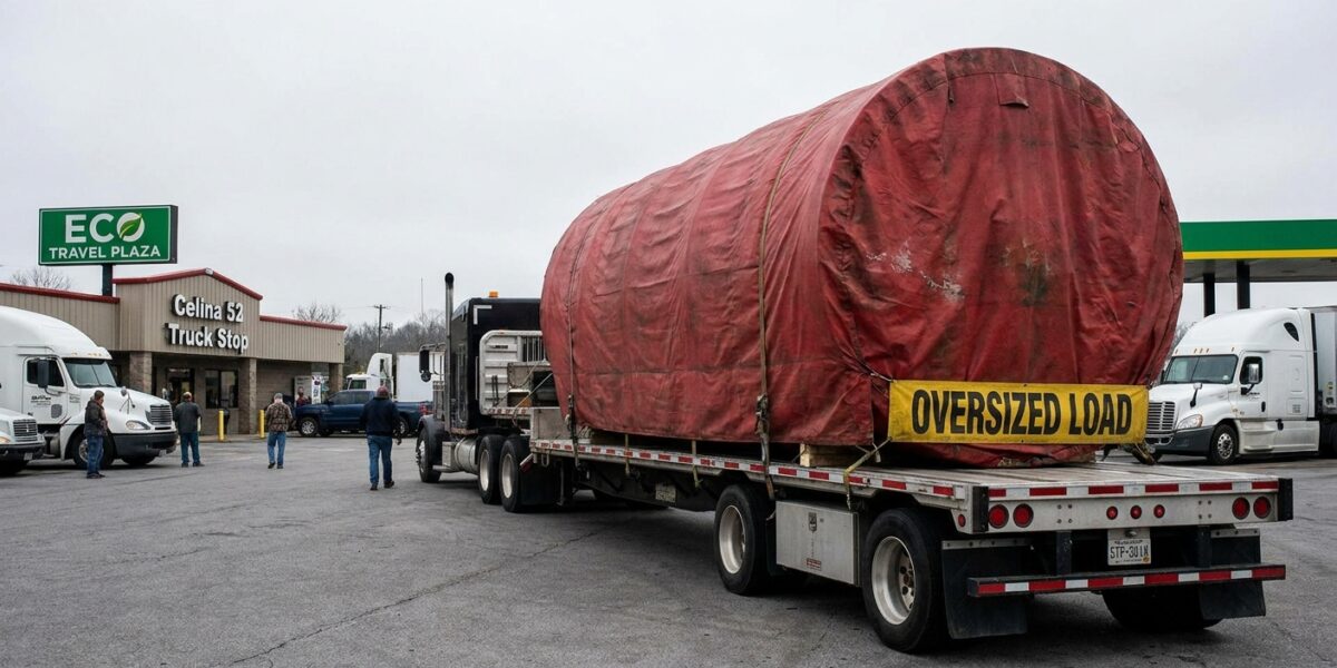 Image for: A Tennessee Truck Stop With 557,000 Followers And A Urine Mascot Has Asked A Driver To Come Inside So Their Tactical Team Can Test A Military Payload For Sudden Discharge; The Post Has 4,000 Reactions; The Object Is A Wind Turbine Blade; The Truck Stop Is Real; The Tactical Team Is Not; Brent Has Been Investigating For Hours And Would Like To Apply For A Job