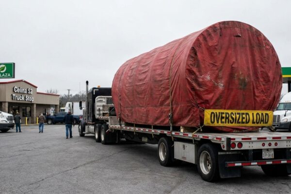 Image for: A Tennessee Truck Stop With 557,000 Followers And A Urine Mascot Has Asked A Driver To Come Inside So Their Tactical Team Can Test A Military Payload For Sudden Discharge; The Post Has 4,000 Reactions; The Object Is A Wind Turbine Blade; The Truck Stop Is Real; The Tactical Team Is Not; Brent Has Been Investigating For Hours And Would Like To Apply For A Job