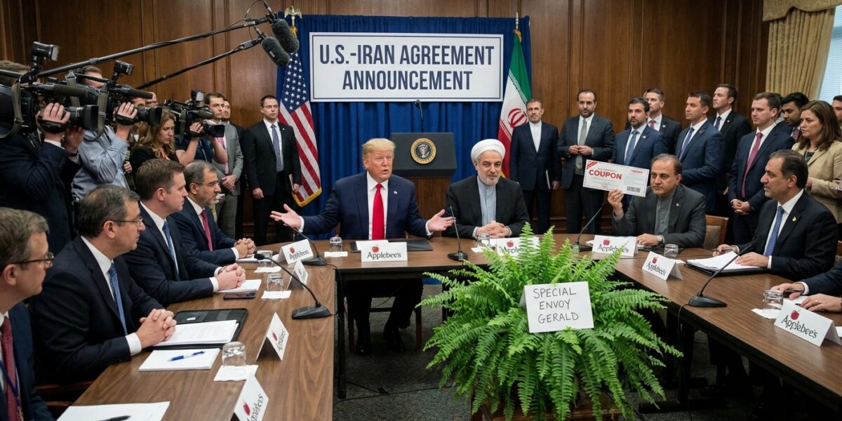 Image for: BREAKING: Iran And U.S. Reach Historic Peace Deal After Trump Offers To Trade Kharg Island For Applebee's Franchise Rights Across The Persian Gulf