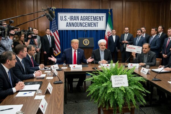 Image for: BREAKING: Iran And U.S. Reach Historic Peace Deal After Trump Offers To Trade Kharg Island For Applebee's Franchise Rights Across The Persian Gulf