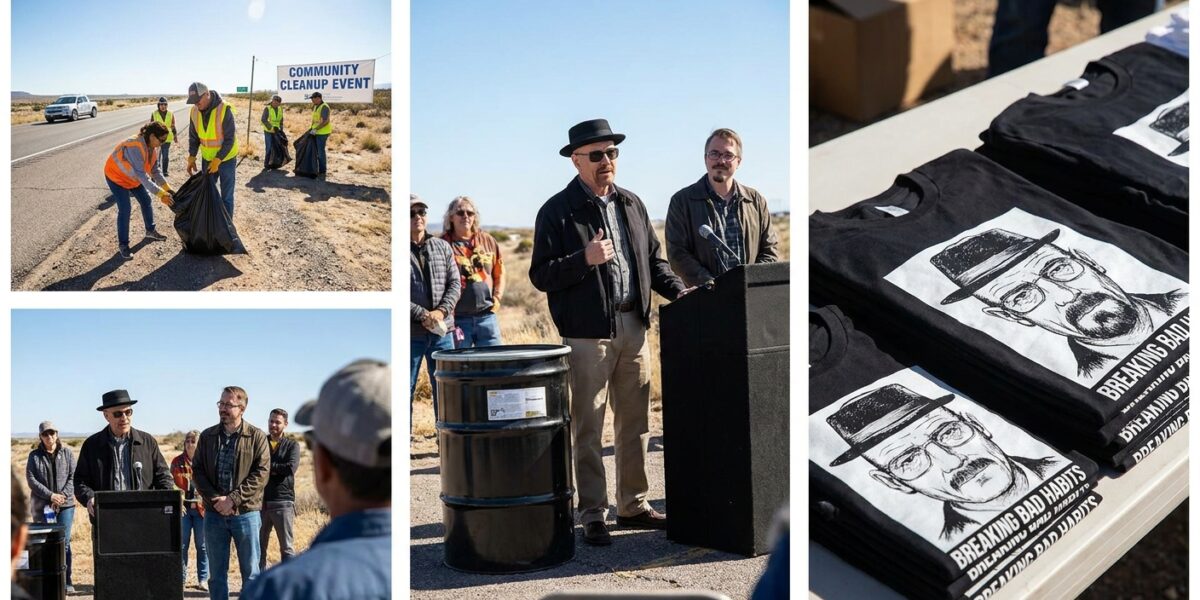 Image for: New Mexico Resurrected Walter White To Pick Up Trash And It Worked; 19,000 Volunteers Removed 10.5 Million Pounds Of Litter; The Salamanca Cousins Are Now Threatening Litterers In Spanish; The T-Shirts Say 'Keep Litter Out Of My Territory'; Brent Has Never Been Prouder Of A Government Program