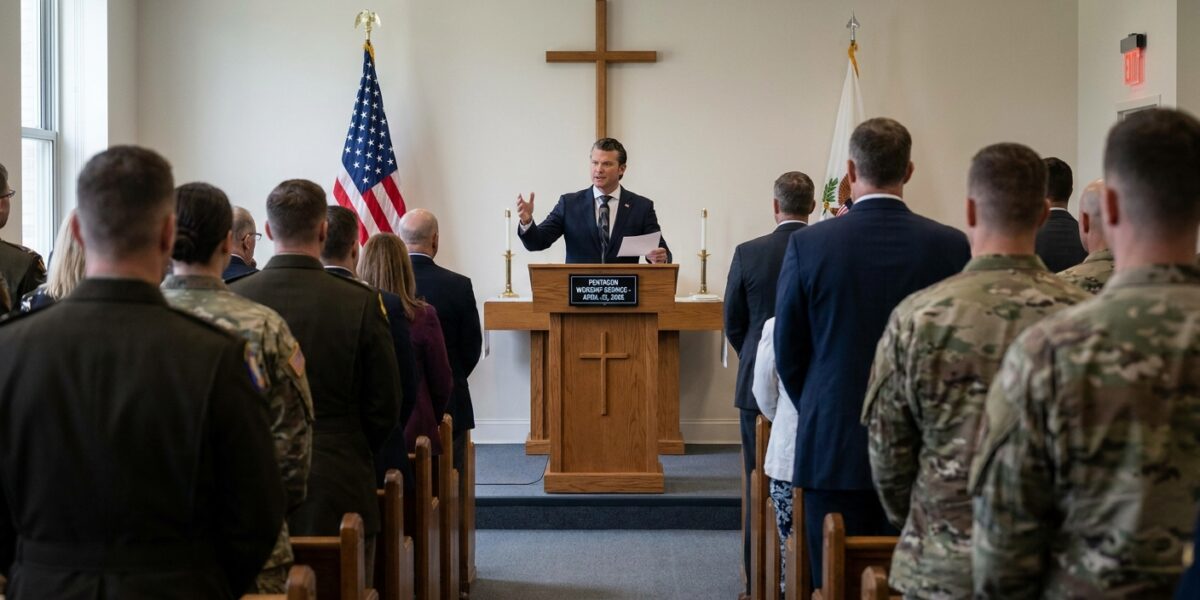 Image for: Secretary Of War Reads Tarantino Monologue As Prayer At Pentagon Worship Service; Cites Ezekiel 25:17; Verse Is Not Ezekiel 25:17; Verse Is Samuel L. Jackson Preparing To Shoot A Man In A 1994 Film; Some In The Audience Laughed