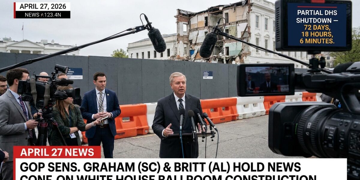 Image for: The Government Has Been Partially Shut Down For 72 Days And Lindsey Graham Is Introducing Legislation To Build A $400 Million Ballroom; The East Wing Has Already Been Demolished; The Ballroom Seats 1,000 People; The Dinner That Prompted This Had 2,600 People; Deborah Has The Math And The Math Does Not Work