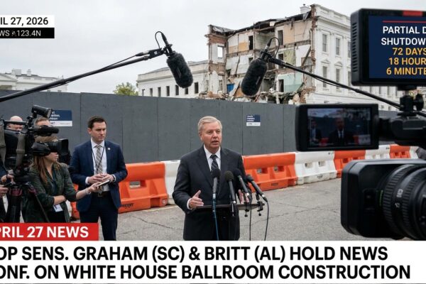 Image for: The Government Has Been Partially Shut Down For 72 Days And Lindsey Graham Is Introducing Legislation To Build A $400 Million Ballroom; The East Wing Has Already Been Demolished; The Ballroom Seats 1,000 People; The Dinner That Prompted This Had 2,600 People; Deborah Has The Math And The Math Does Not Work