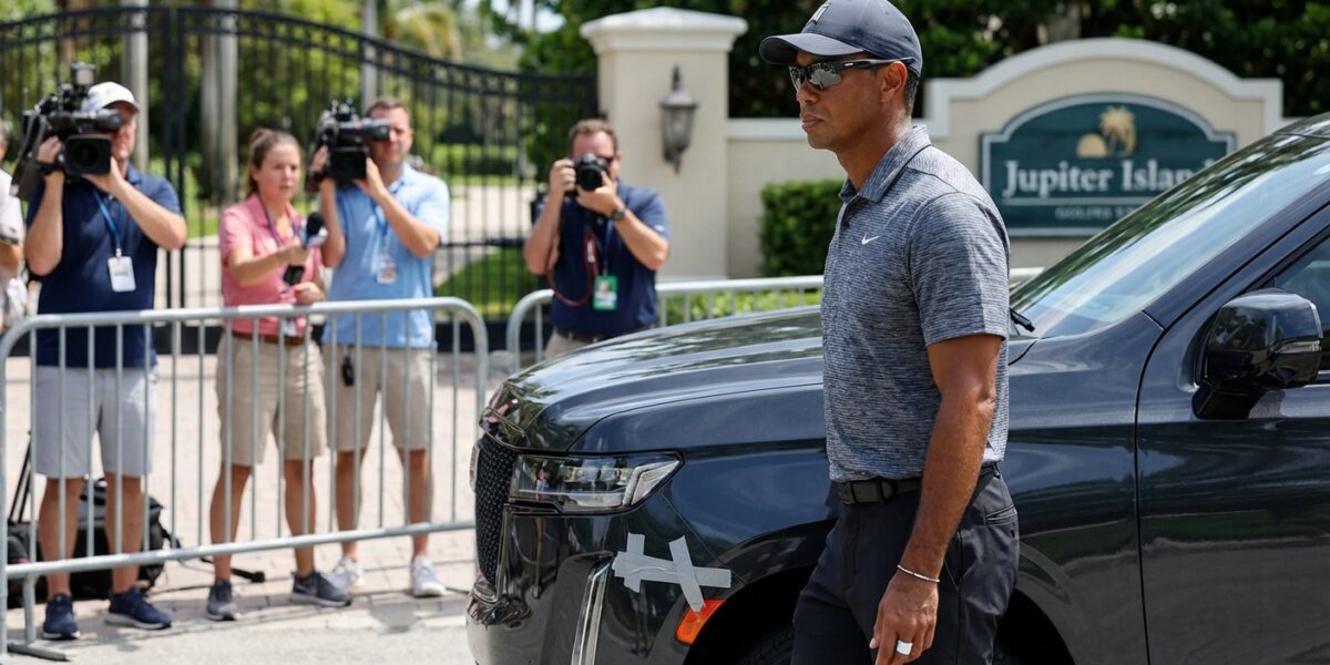 Image for: Tiger Woods Announces He Will Compete In The Masters By Driving From Jupiter Island To Augusta National, A Decision His Sponsors Describe As 'Consistent'