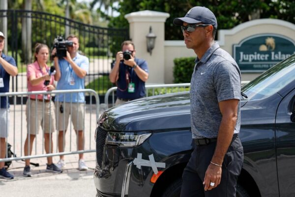 Image for: Tiger Woods Announces He Will Compete In The Masters By Driving From Jupiter Island To Augusta National, A Decision His Sponsors Describe As 'Consistent'