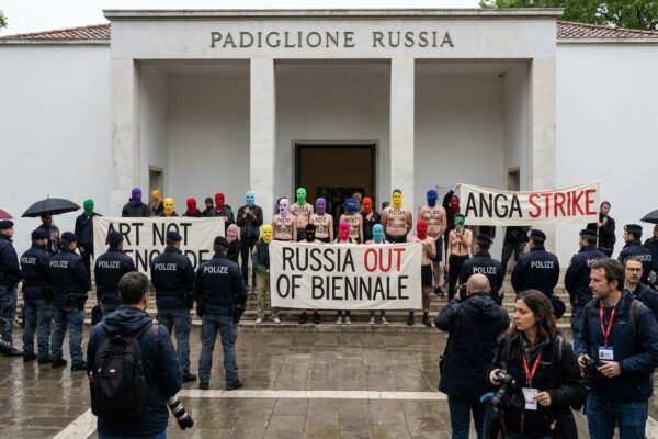 Image for: The Venice Biennale Opened On May 9 And By That Evening Pavilions Had Closed Because The Artists Were On Strike Over Israel's Participation; Pussy Riot And FEMEN Protested Outside Russia's Pavilion Because Russia Came Back After Skipping 2024; The Biennale Has Been Operating Since 1895; This Is Not Its First Political Crisis; Millicent Considers It The Most Coherent